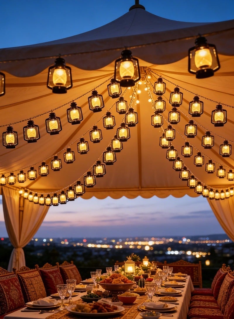 أضواء رمضان ، 3 متر 20 ليد أضواء الزخرفية ، أوسب بالطاقة الجنية ضوء مثالية لرمضان ، عيد ، والمهرجان الإسلامي ديكور المنزل والحديقة - view 2