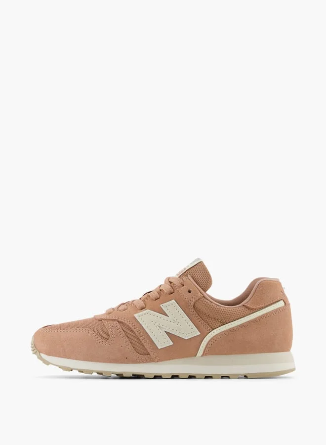 نيو بالانس Women's Logo Detail Sneakers with Lace-Up Closure - 373