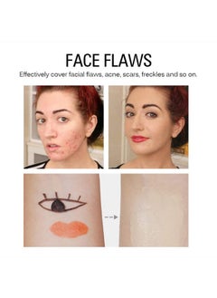 SACE LADY Pro Full Cover Liquid Concealer, Waterproof Smooth Matte Flawless Finish Creamy Concealer Foundation Corrector for Eye Dark Circles Spots Face Concealer Makeup Base, 6ml/0.20Fl Oz  - Image 3