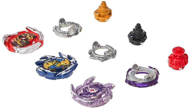 Beyblade Burst Surge Speedstorm Thunder Threat 3-Pack - Kolossal Fafnir F6, Spear Dullahan D6, Brave Roktavor R6 Battling Game Top Toys - Image 1