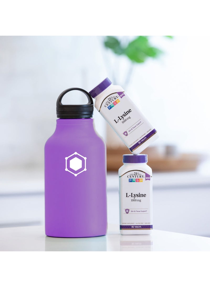 21st Century L-Lysine 1000 mg 90 Tablets - Image 2