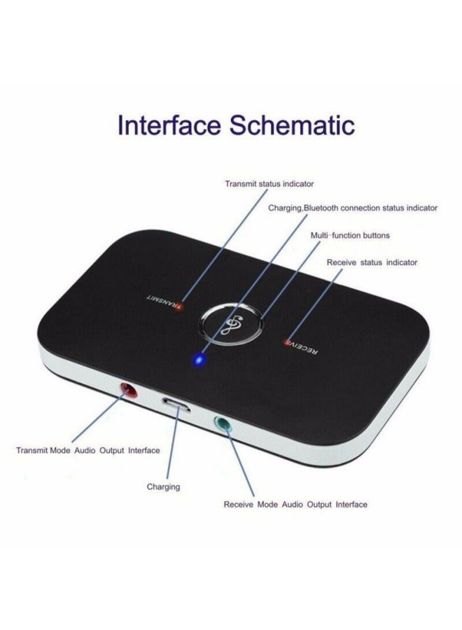 General B6 Bluetooth adapter 5.0 Bluetooth transmitter receiver two-in-one wireless audio music stereo  - Image 4