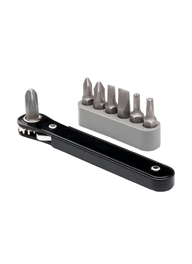 Neiko - 03044A Mini Ratcheting Offset Screwdriver And Bit Set Pocket Size Close Quarters 1 4 Inch Drive - Image 1