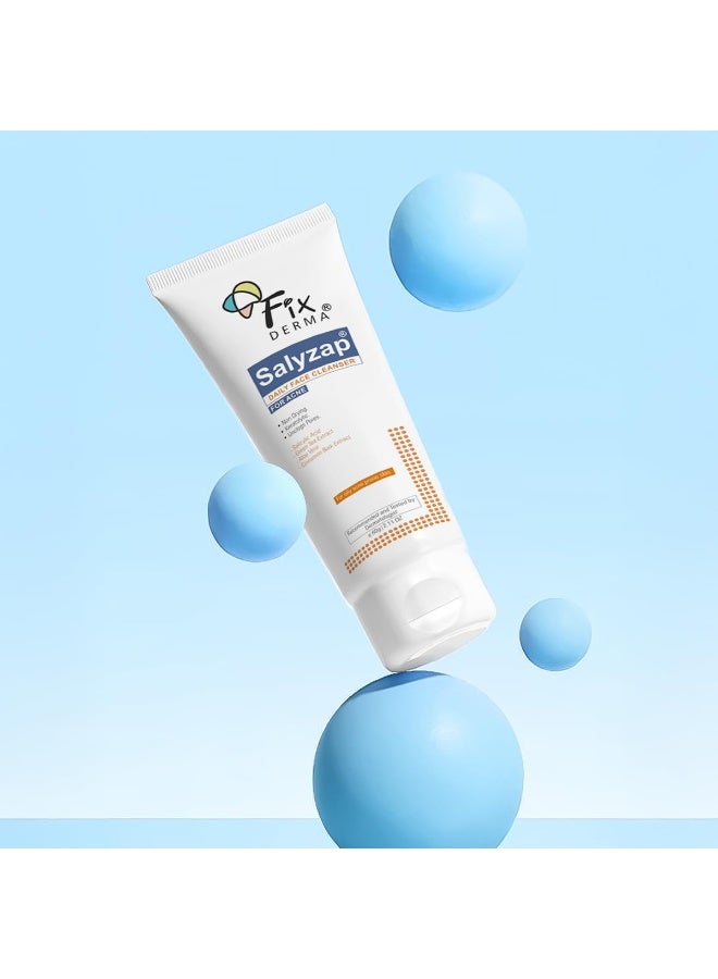 FIXDERMA 2% Salicylic Acid Face Wash for Oily Skin | Sulphate Free | Face Cleanser for Acne or Pimples | Acne Clearing Face Wash for Men & Women - 60 ml (Pack of 2) - Image 3