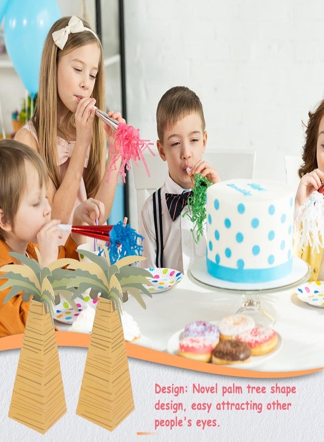 أموسفون علبة حلوى على شكل شجرة نخيل من آموسفن، غلاف حلوى جوز الهند، علب هدايا للحفلات، مستلزمات تغليف لحفلات الزفاف وحفلات استقبال المولود وأعياد الميلاد، 1.4 × 1.4 × 3.9 بوصة، عبوة من 24 قطعة - Image 4