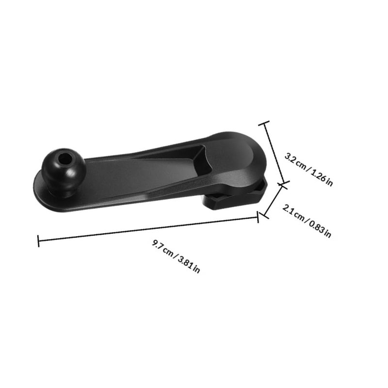 Rotatable Car Phone Holder Extension Rod Air Vent Mount 4pcs Black - Image 3