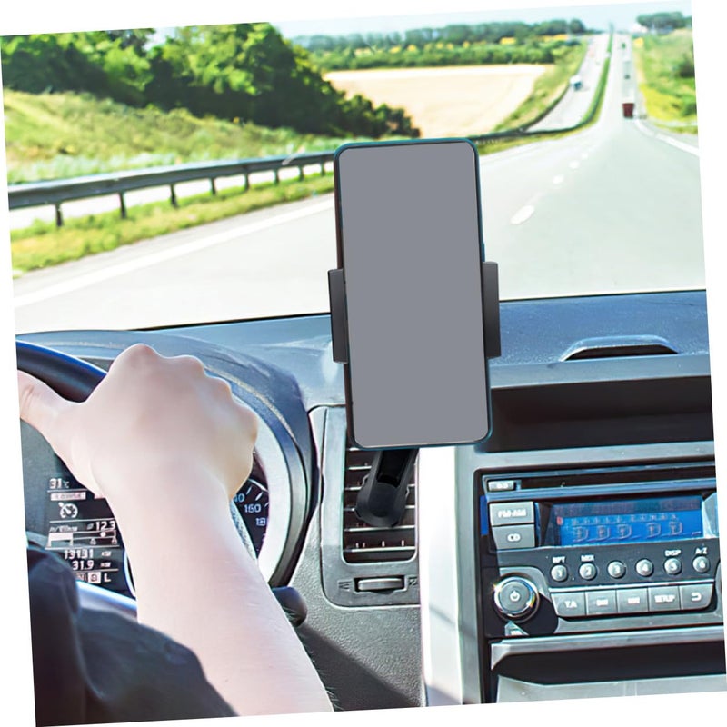 Rotatable Car Phone Holder Extension Rod Air Vent Mount 4pcs Black - Image 5