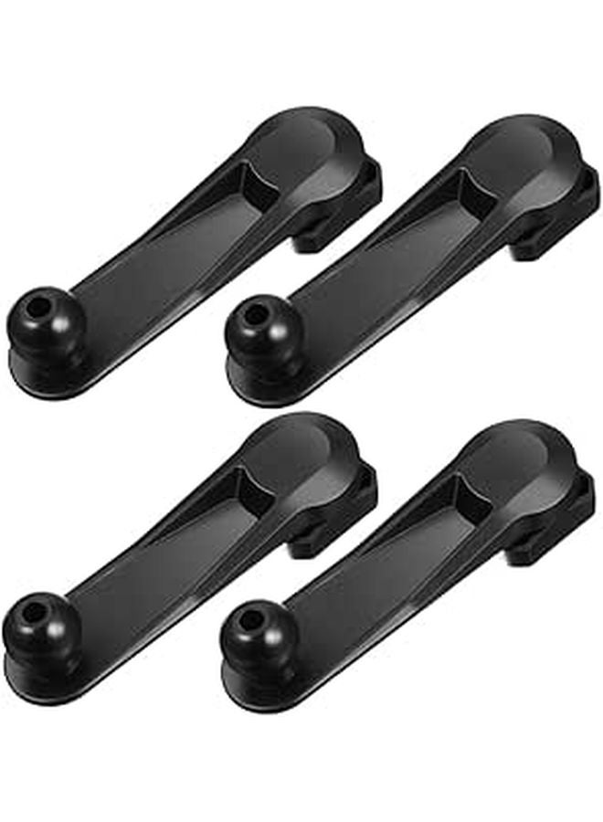 Rotatable Car Phone Holder Extension Rod Air Vent Mount 4pcs Black - Image 1