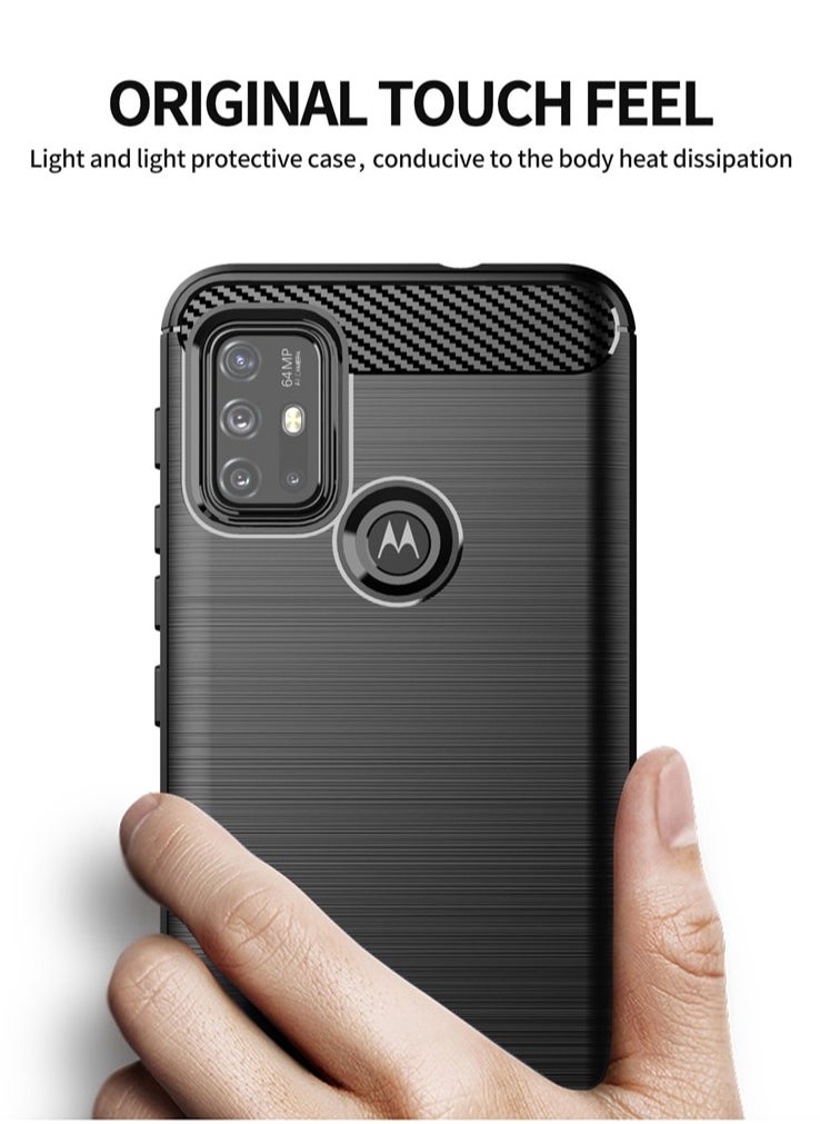 Generic - Brushed Carbon Fiber Shockproof Back Cover For Lenovo K13 Note - Black - Image 1