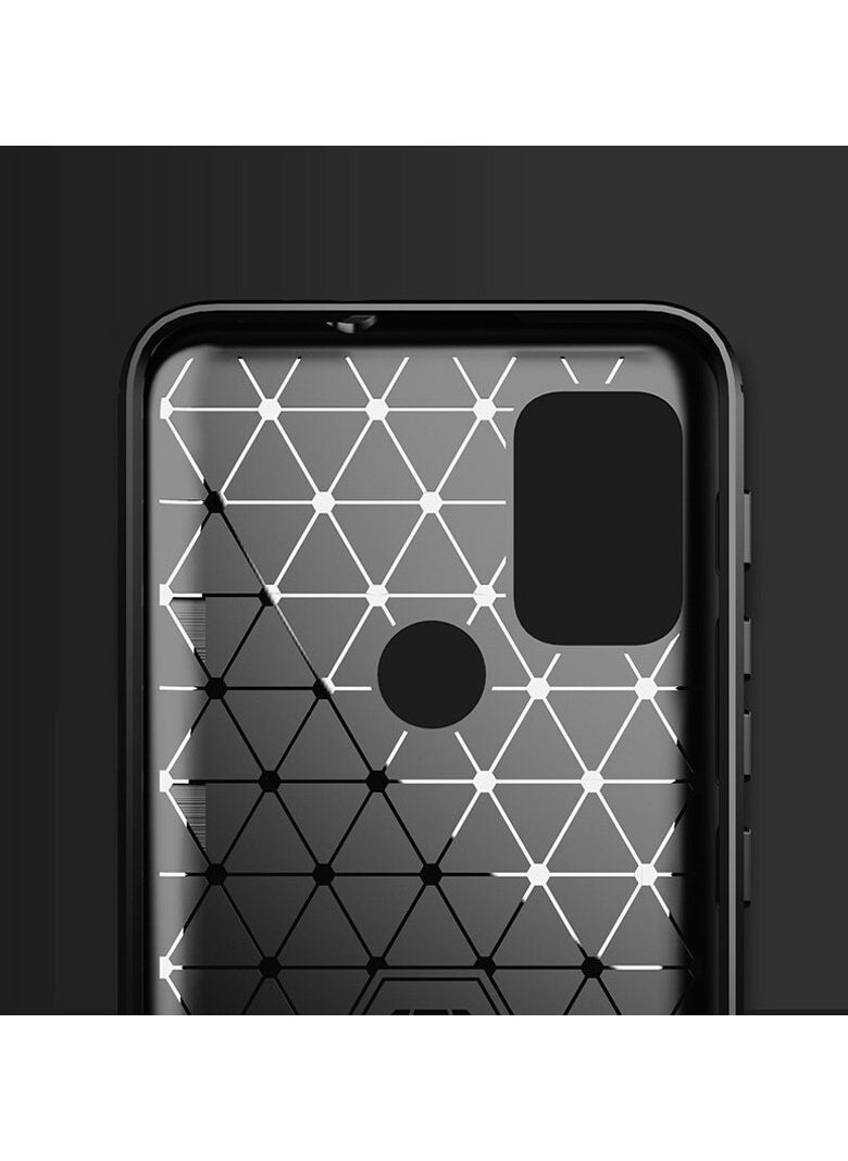 Generic - Brushed Carbon Fiber Shockproof Back Cover For Lenovo K13 Note - Black - Image 1