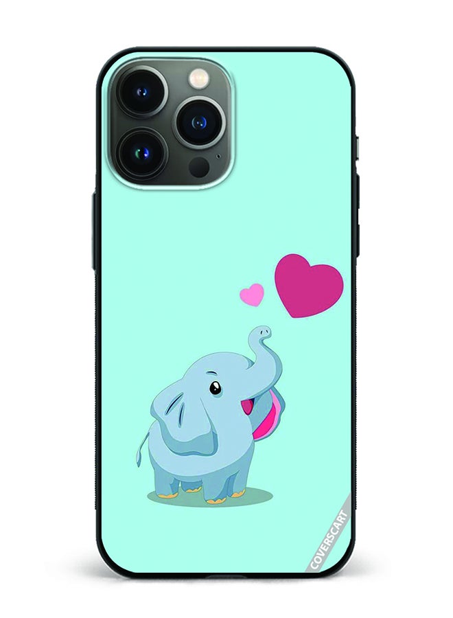 COVERSCART Protective Case Cover For Apple iPhone 14 Pro Max Baby Elephant Design Multicolour
