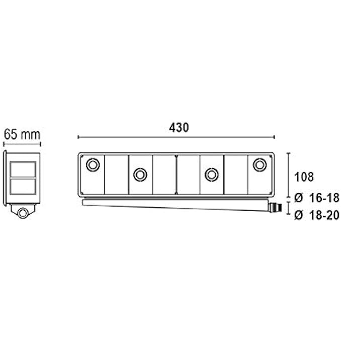 FSPR65 EASY BOX INSTALLATION BOX WITH REVERSIBLE CONDENSATION EXHAUST WHITE - Image 2