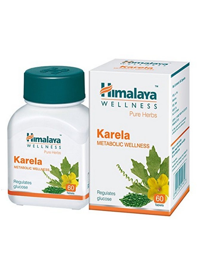 Himalaya Himalaya Wellness Pure Herbs Karela Metabolic Wellness - 60 Tablets, White - Image 1