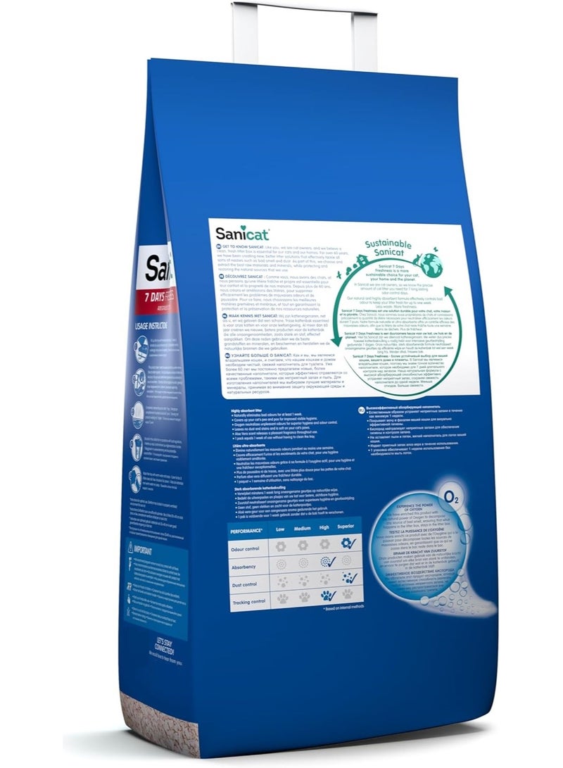 Sanicat Classic Cat Litter With Aloe Vera 7 Day Odour Control Fast Absorption Product For Your Pet’S Hygiene Keep Your Home Clean 4L Capacity - Image 2