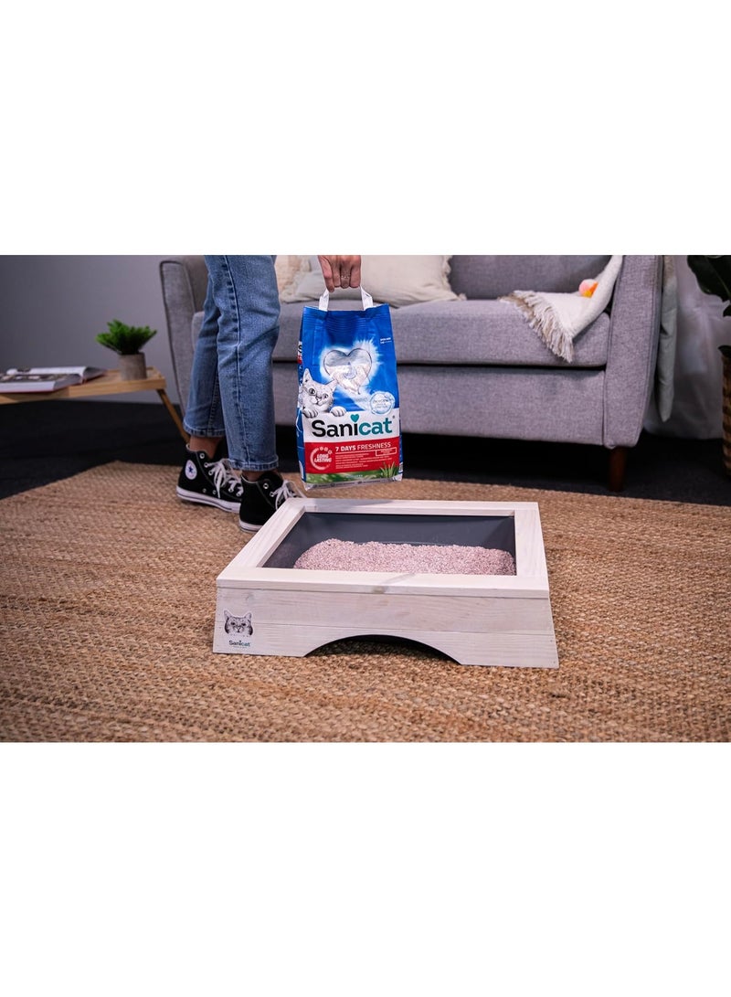 Sanicat Classic Cat Litter With Aloe Vera 7 Day Odour Control Fast Absorption Product For Your Pet’S Hygiene Keep Your Home Clean 4L Capacity - Image 5