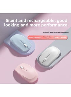 Generic [95% Favorable Rate] Wireless Mouse Bluetooth Rechargeable Typec Mute Silent Girls Office Notebook-Specification:Matcha Green (upgraded Chip-single Mode Wireless) Silent-resonance Official Authentic [2-year Warranty/rapid Delivery]  - Image 5