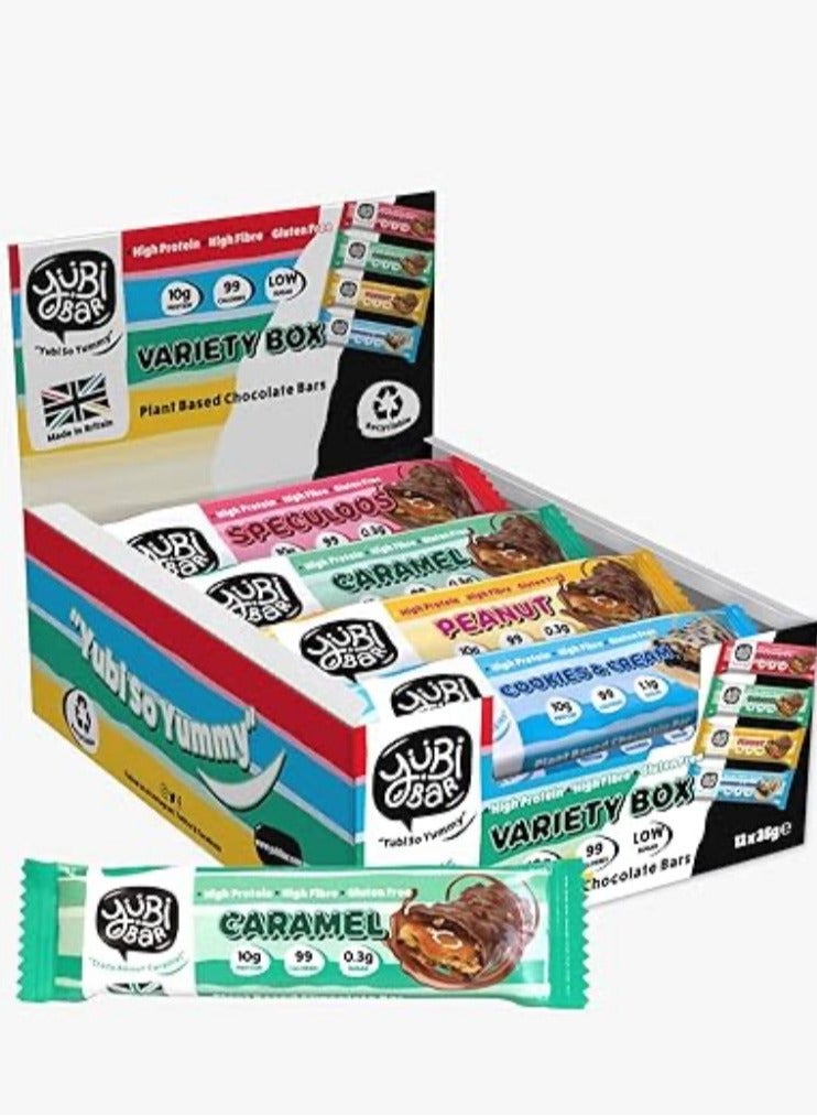 يوبي بار مجموعة متنوعة من ألواح البروتين النباتية من يوبي، 12 قطعة - Image 1