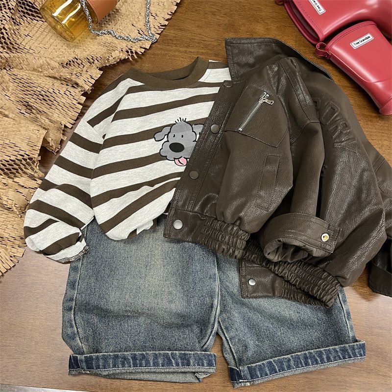 New Korean Version Children'S Casual Jeans Thin Men'S And Women'S Treasure Children'S Wide Leg Pants All-Match Trendy Pants - Image 3