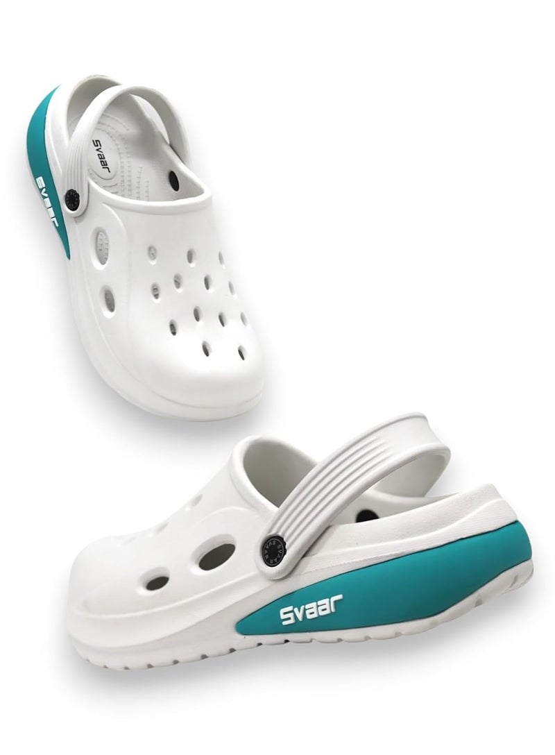 SVAAR أحذية سفاار دريفت الكلاسيكية للرجال مع حزام خلفي قابل للتعديل للبالغين | مريحة وخفيفة الوزن | أنيقة، مضادة للانزلاق ومقاومة للماء | صنادل للاستخدام اليومي للرجال والأولاد - Image 1