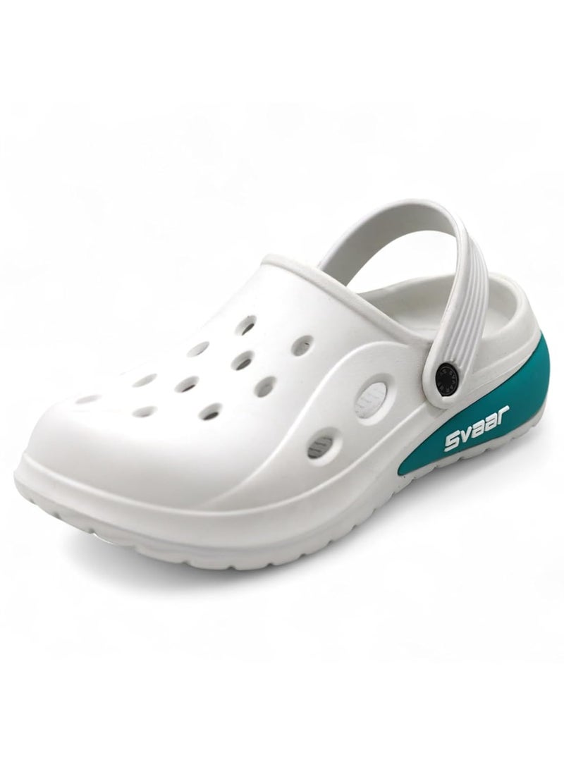 SVAAR أحذية سفاار دريفت الكلاسيكية للرجال مع حزام خلفي قابل للتعديل للبالغين | مريحة وخفيفة الوزن | أنيقة، مضادة للانزلاق ومقاومة للماء | صنادل للاستخدام اليومي للرجال والأولاد - Image 2