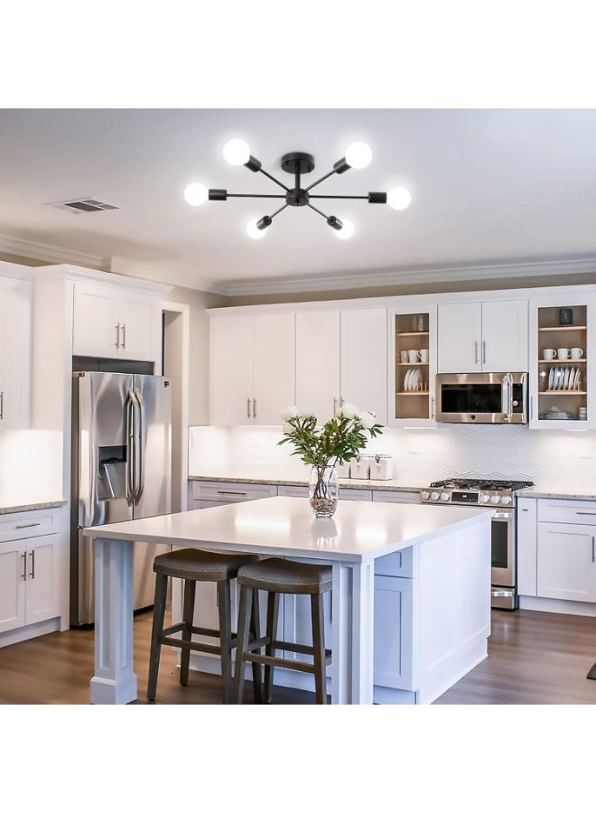 زوبا دوارا دلاية 6 لمبة اسود مودرن مناسبه لجميع الغرف والمساحات - Image 5