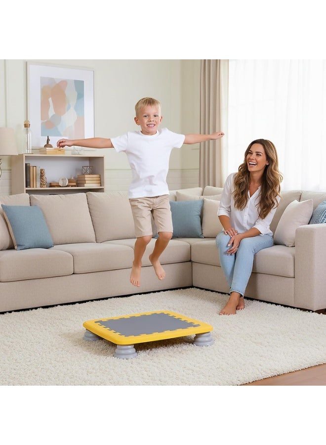 Soofam Mini Trampoline for Kids, 25 Inch Sensory Trampoline Bouncing Board with Non-Slip Base, Balance and Bounce Jumping Toy Gift for 3-12 Boys & Girls - Image 5