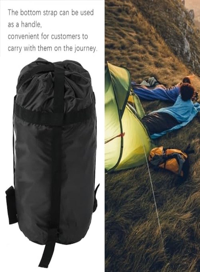 Chiffonade 2Pack Waterproof Compression Sack, Oxford Fabric Ultralight Storage Bag for Sleeping Bag - Camping Hiking Travel Accessories (17x9 Inch, Black) - Image 5
