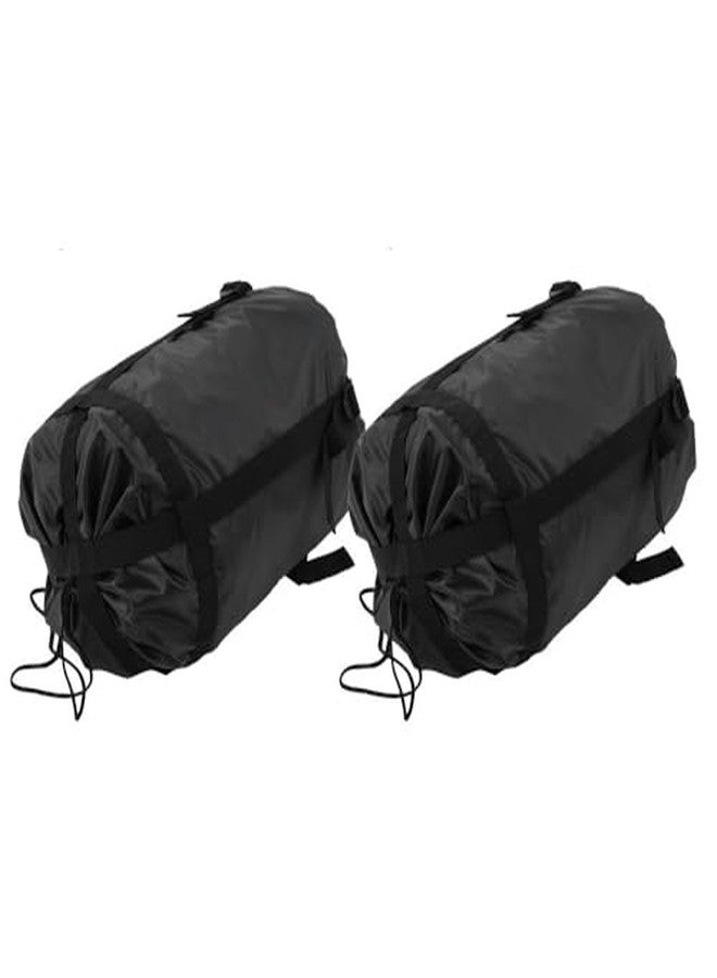 Chiffonade 2Pack Waterproof Compression Sack, Oxford Fabric Ultralight Storage Bag for Sleeping Bag - Camping Hiking Travel Accessories (17x9 Inch, Black) - Image 2