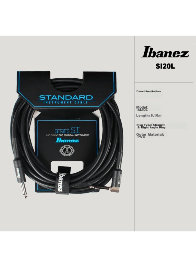 Ibanez Si20l, 6-meter, Dual Straight-head, Electric Guitar And Bass Effects Pedal Cable - Image 2