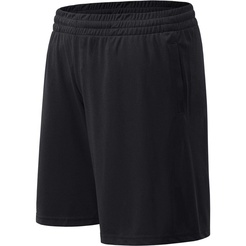 MCPORO Mens Athletic Shorts with Pockets Quick Drying Activewear for Gym Workout Black - Image 1
