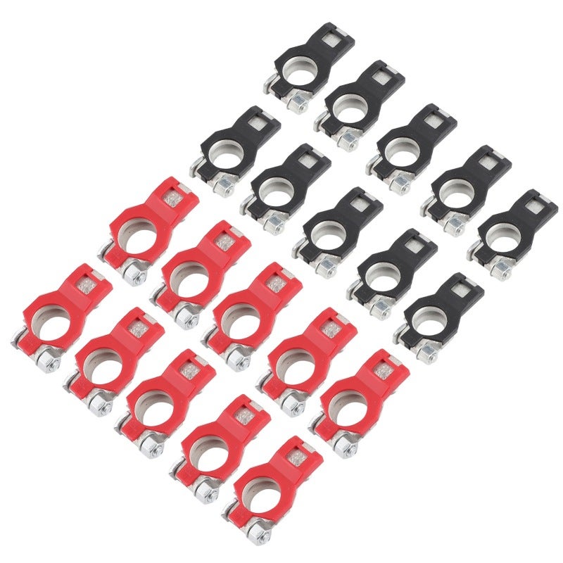 Battery Cable Terminal 20Pcs Pure Copper Set - High Electrical Conductivity Corrosion Resistance Car Battery Connectors for Nissan Cars Trucks Caravans - Image 2