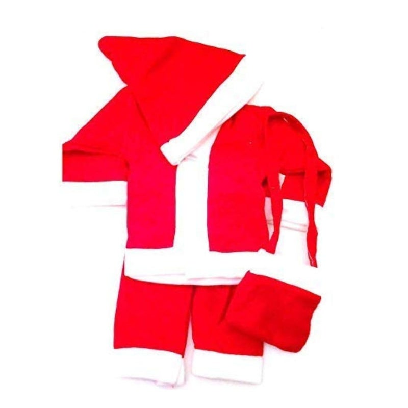 Eitheo فستان سانتا كلوز لعيد الميلاد للأطفال | فستان سانتا كلوز لعيد الميلاد | فستان سانتا كلوز لحديثي الولادة من الفتيات والفتيان باللون الأحمر - Image 3