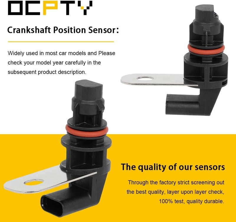 OCPTY Crankshaft Position Sensor PC964 Fit for Cadillac CTS 2016, Escalade 2015-2019, Silverado 1500 2014-2020, Tahoe, Suburban, for GMC Sierra 1500 - Engine Timing Sensor, CKP Sensor Replacement - Image 2