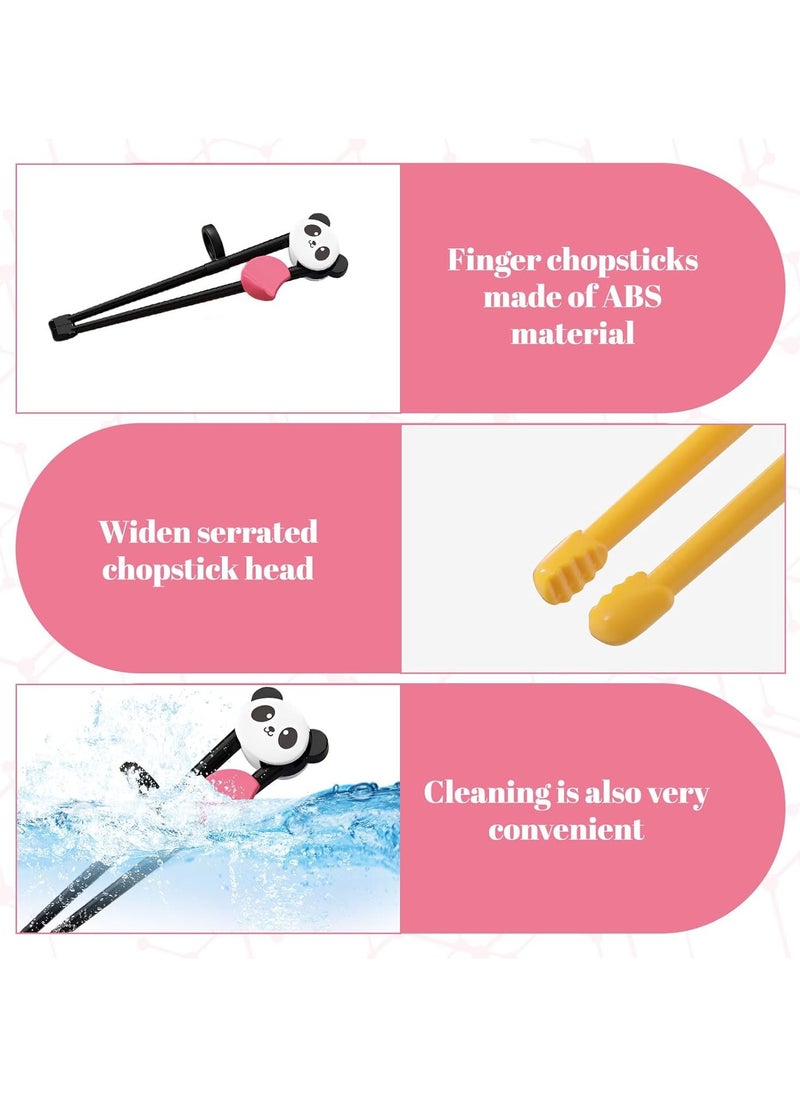 CMGTYYD 2 pairs of children's training chopsticks, reusable, beginner chopsticks auxiliary artifact, suitable for adults or children  - Image 3