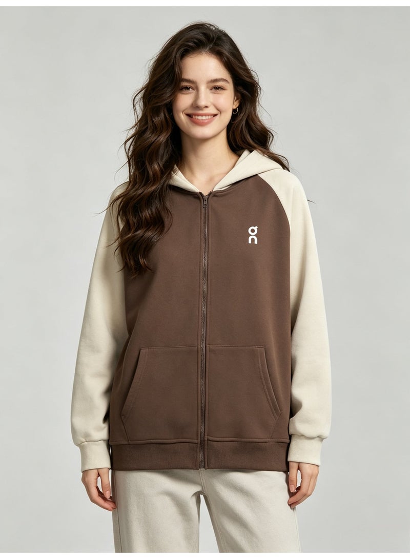 On Running Men's and women's matching raglan sleeves hooded cardigan jacket - Image 5