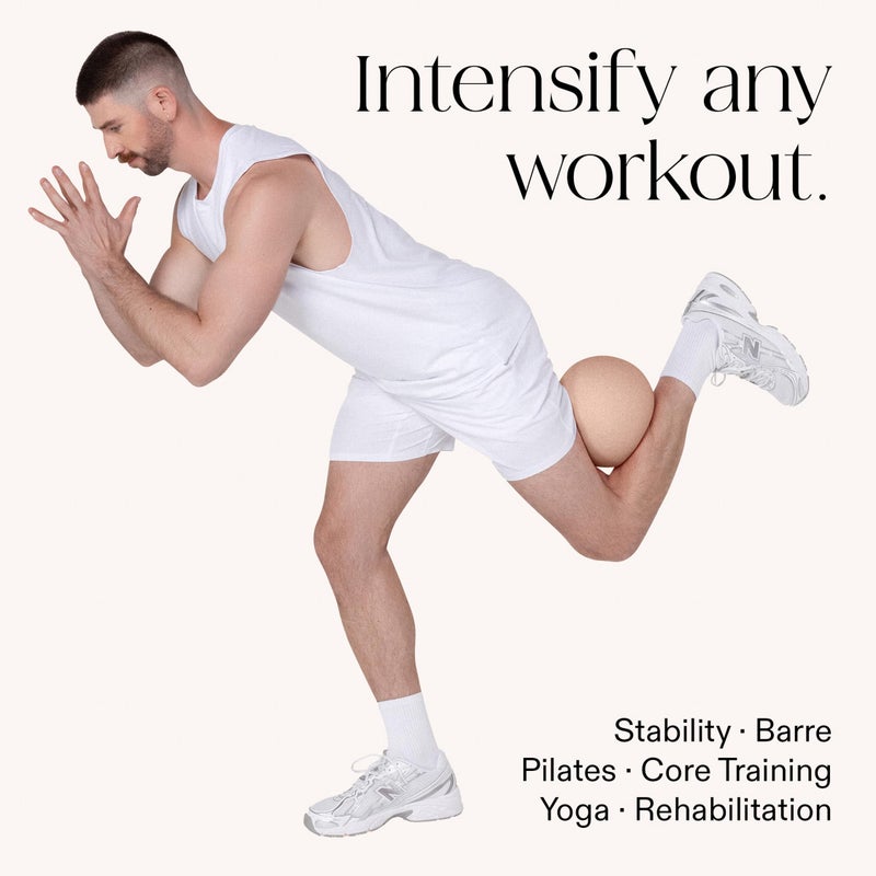 Bala Pilates Ball, Non-Weighted Exercise Ball - Small 8" Yoga Ball for Barre, Stretching, Strength & Core Training - Workout Accessory with Mini Pump for Home Gym & Fitness Routines - 100% PVC - Image 4