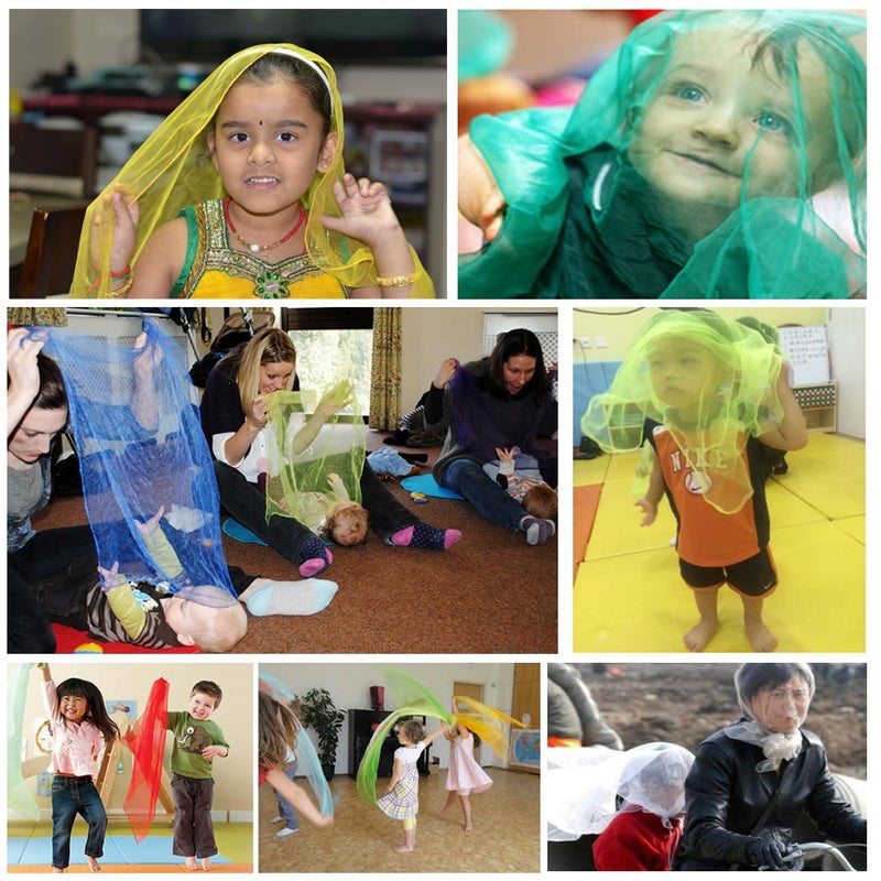 AIVIAI Dance Scarves Music Scarves for Children Movement and Juggling 12pcs - Image 4