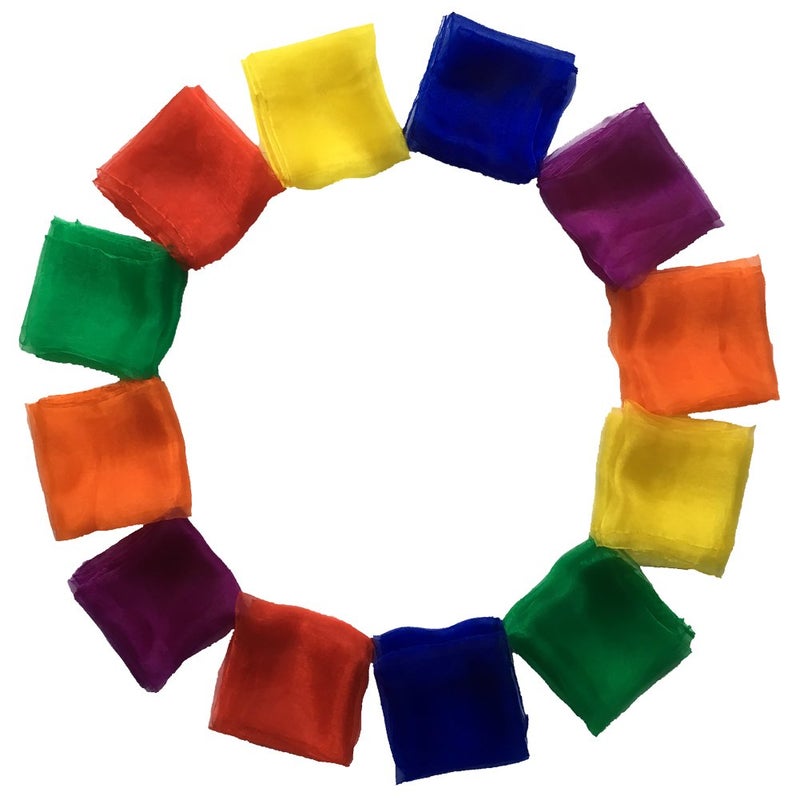 AIVIAI Dance Scarves Music Scarves for Children Movement and Juggling 12pcs - Image 3