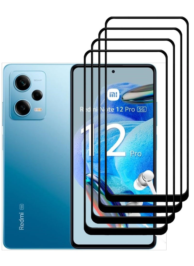 ACLIX 4 Pieces Antistatic ESD Dustproof Premium Quality High Definition Tempered Glass Screen Protector Designed For Xiaomi Redmi Note 12 Pro - Image 1