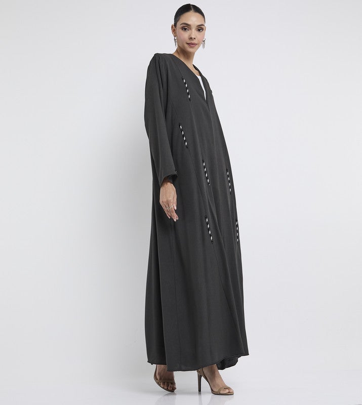 ROZA Stylish hand work abaya - Image 2