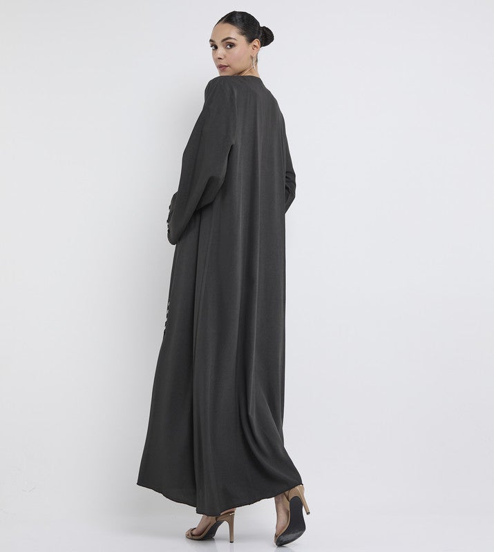 ROZA Stylish hand work abaya - Image 5