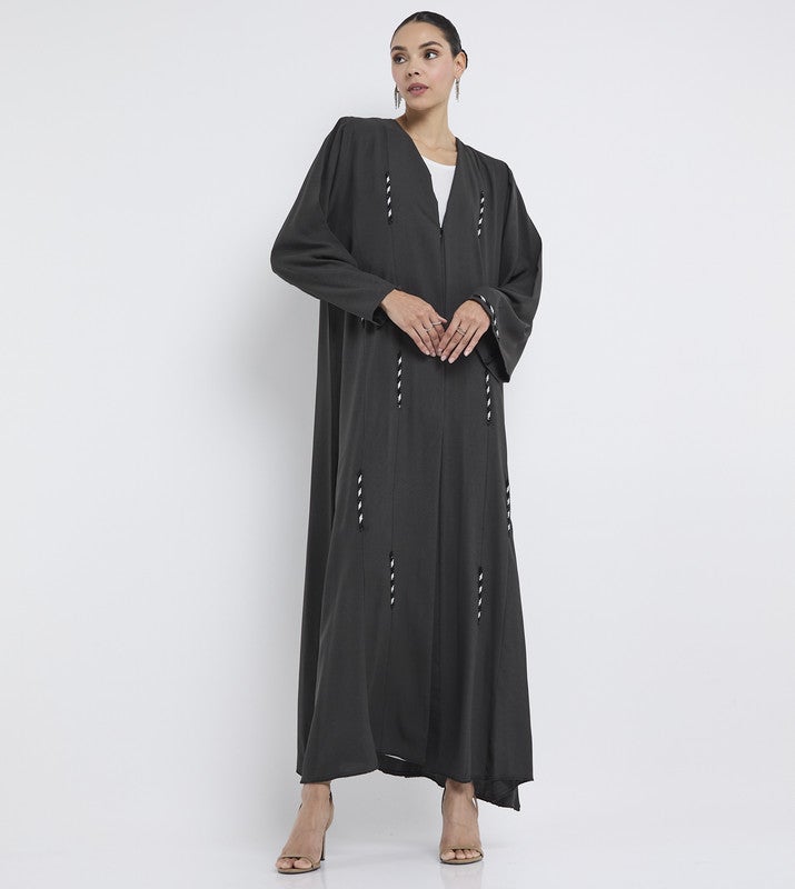 ROZA Stylish hand work abaya - Image 4