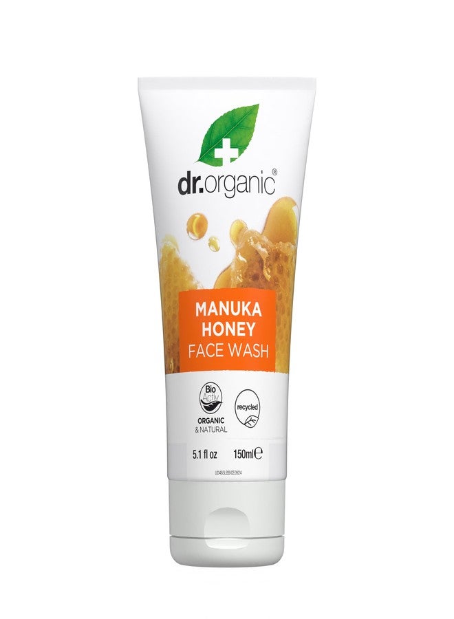 dr.organic Dr. Organic Manuka Honey Face Wash | Gentle, Soothing, Cleansing, For Dry and Sensitive Skin, Certified Organic, Paraben & SLS-Free, Natural, 150 mL / 5 fl oz - Image 1