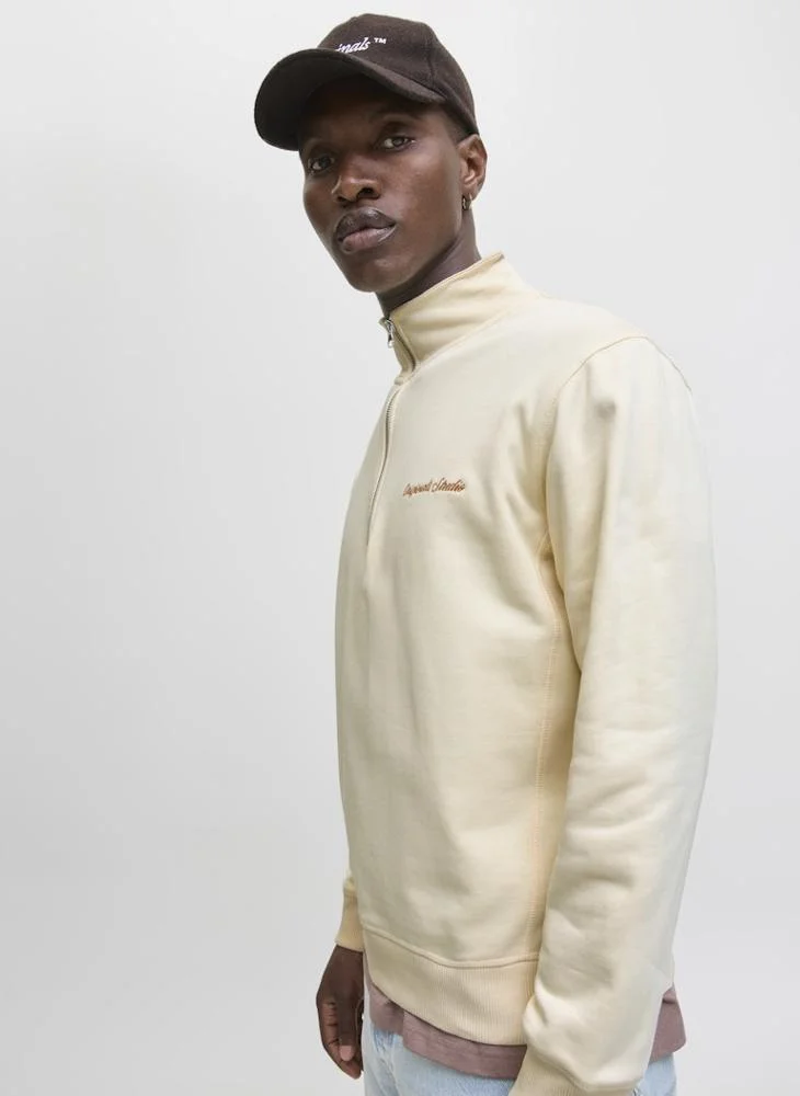 JACK & JONES Logo half Zip Sweatshirt