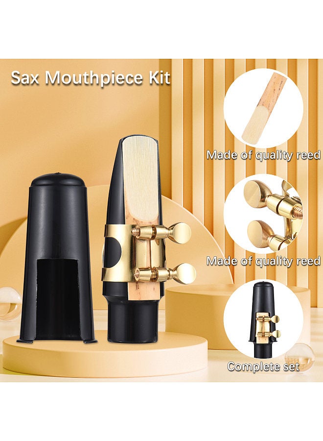 Generic Alto Saxophone Mouthpiece Kit Alto Saxophone Mouthpiece with Ligature Reed Plastic Cap  - Image 2