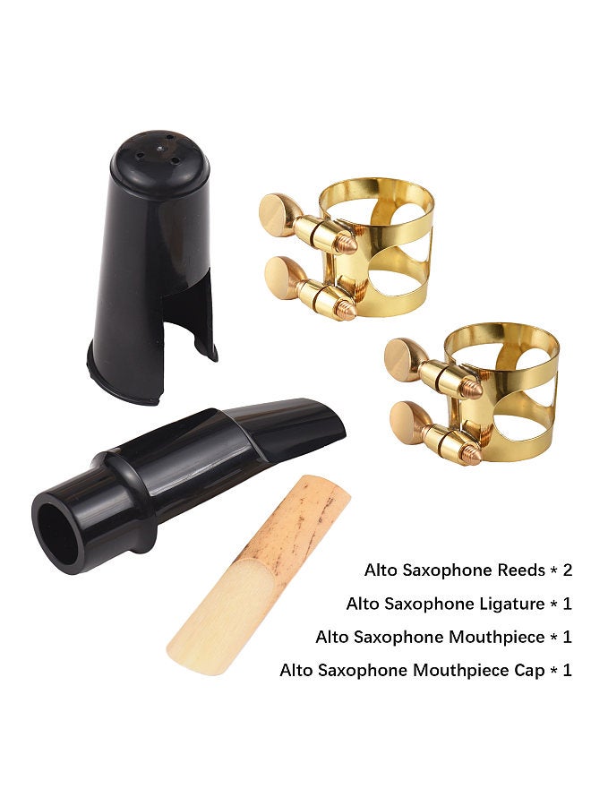 Generic Alto Saxophone Mouthpiece Kit Alto Saxophone Mouthpiece with Ligature Reed Plastic Cap  - Image 3