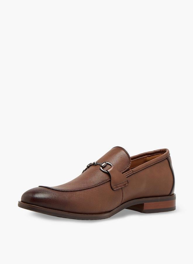DUCHINI Men Metal Accent Leather Loafers - Image 4
