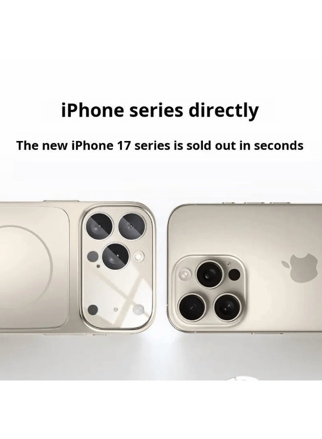 ليدين جراب زجاجي مغناطيسي فاخر لهاتف آيفون 17 برو - متوافق مع الاتصال اللاسلكي، مقاوم لبصمات الأصابع، مقاوم للصدمات والزيوت، غطاء خلفي غير لامع - Image 3