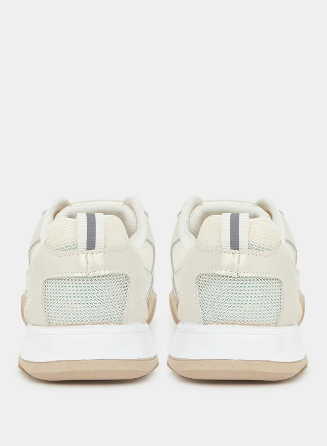 Styli Styli Panelled Lace Up Sneakers