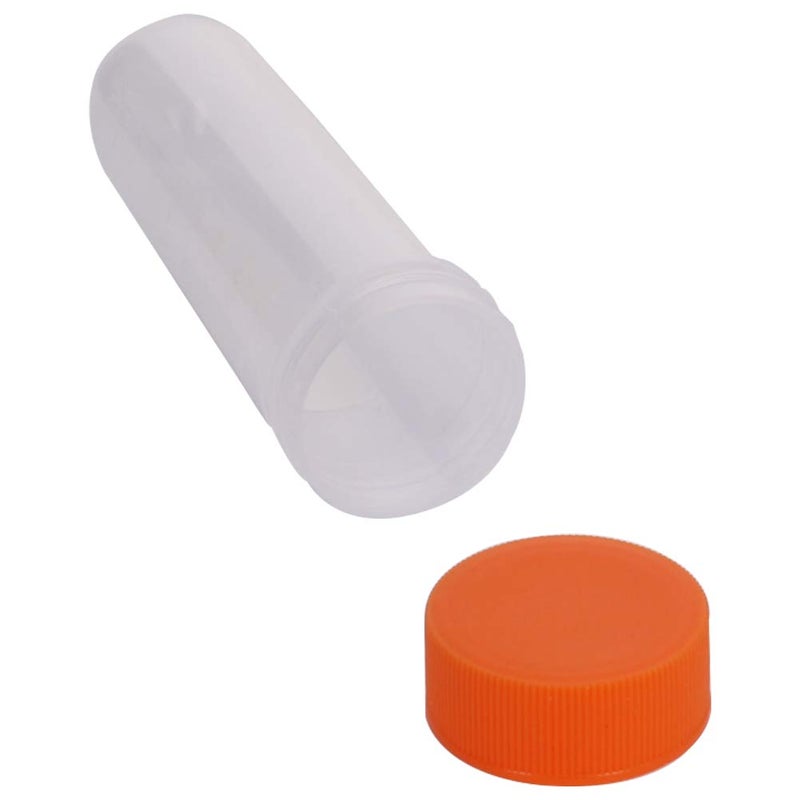 Othmro 50 Pcs 50ml Plastic Centrifuge Tubes with Snap Cap, Polypropylene Graduated Microcentrifuge Tube, Round Bottom, Clear, Storage Container for Beeds Yeast Specimen Sample Laboratory - Image 2